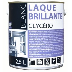 LAQUE GLYCERO BRILLANT 2,5 L BLANC BATIR 1ER NOUVEAU