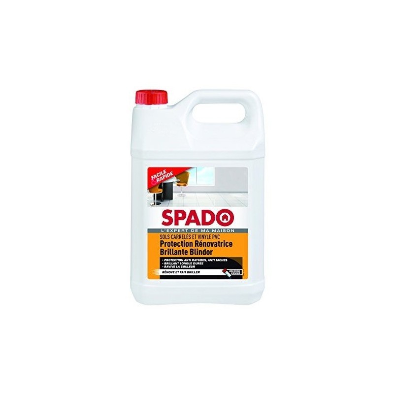 Protection rénovatrice brillante sols carrelés et vinyle PVC 1L SPADO
