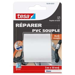 TESA PVC TOUS USAGES BLANC 5X50-56249