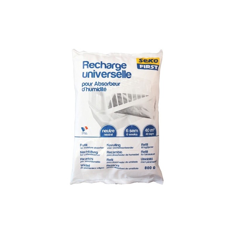 RECHARGE POUR ABSORBEUR LARGE SEKOFIRST 1X800G