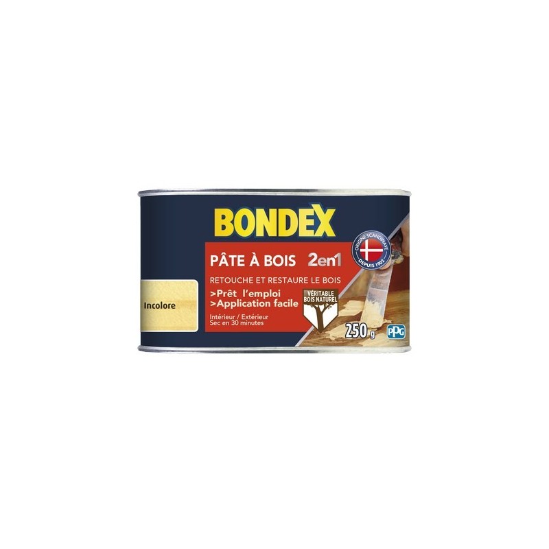 BONDEX PATE A BOIS NATUREL 250 G GSA