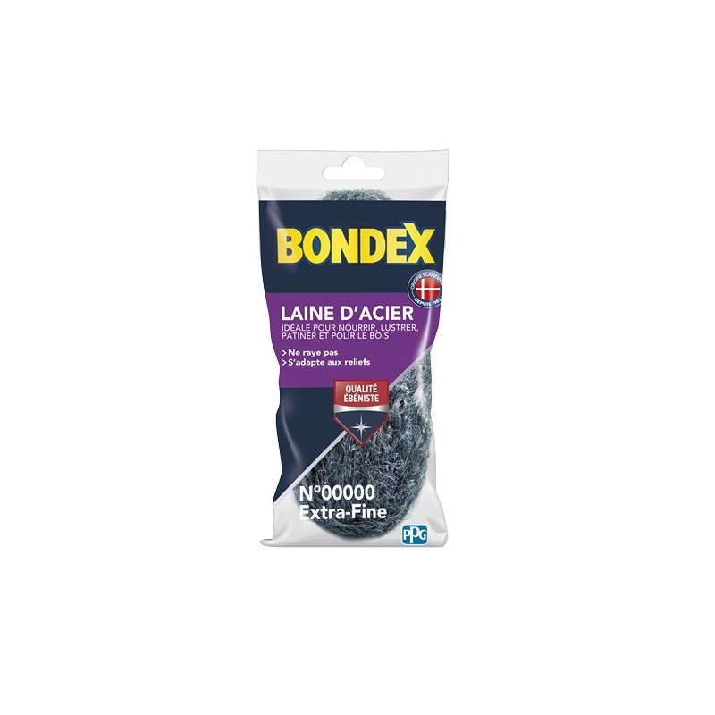 BONDEX LAINE ACIER EXTRA FINE 0000 150 G GSA