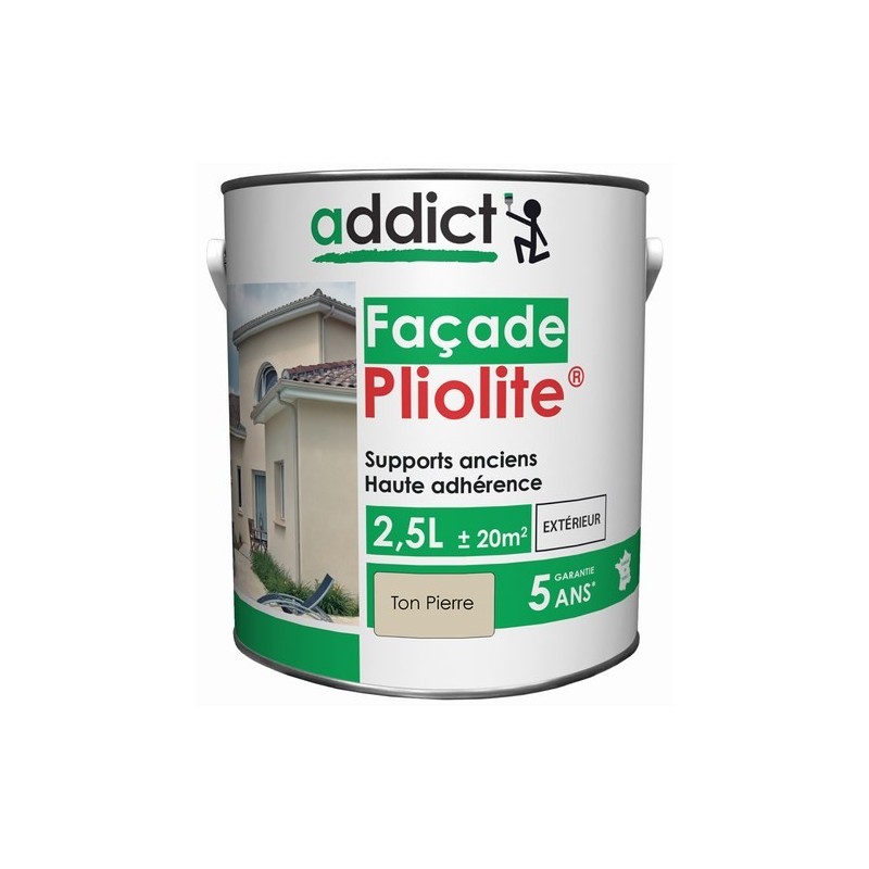 PLIOLITE 100% FACADE 2,5 L TON PIERRE ADDICT