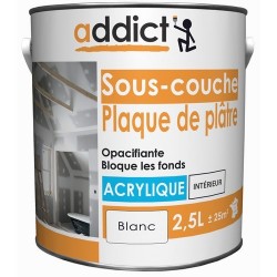 SOUS-COUCHE ACRYLIQUE MAT 2,5 L BLANC ADDICT