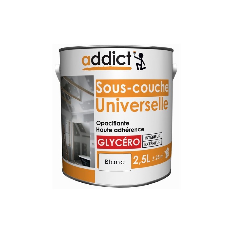 SOUS-COUCHE UNIVERSELLE MAT 2,5 L BLANC ADDICT