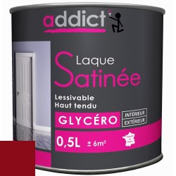 LAQUE SATINEE 0,5 L ROUGE BASQUE ADDICT