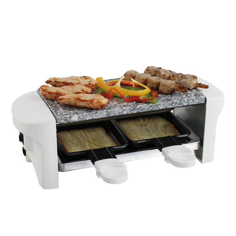 APPAREIL RACLETTE 2 PERSONNES BLANC 350W