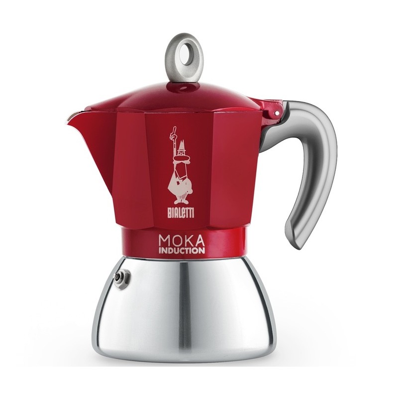 CAFETIERE NEW MOKA INDUCTION ROUGE 4T