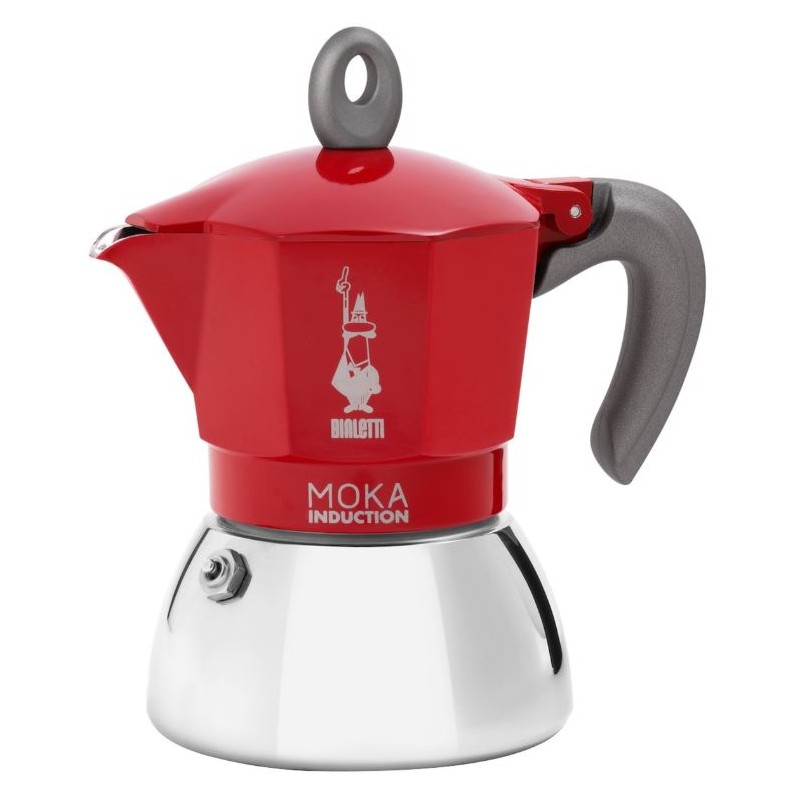 CAFETIERE NEW MOKA INDUCTION ROUGE 2T