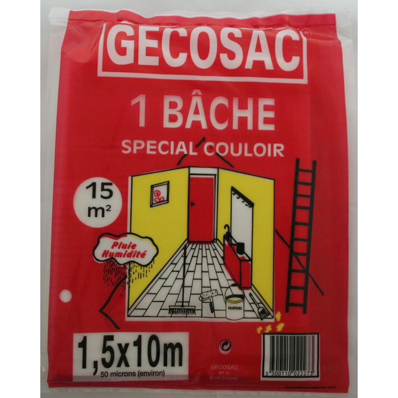 BACHE 1.5M X 10M 50 MICRONS COULOIRS