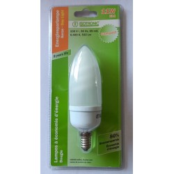 AMPOULE E14 11W BOUGIE - COMPACT DAY LIGHT -ECO. ENERGIE 80%