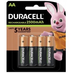 PILE RECHARGEABLE HR06 AA *4 - DURACELL