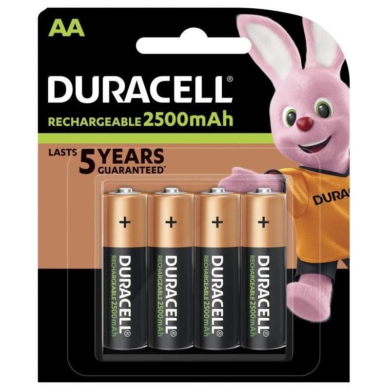 PILE RECHARGEABLE HR06 AA *4 - DURACELL