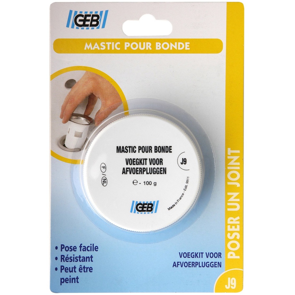 MASTIC POUR BONDE 100G S/BLIST      G104018