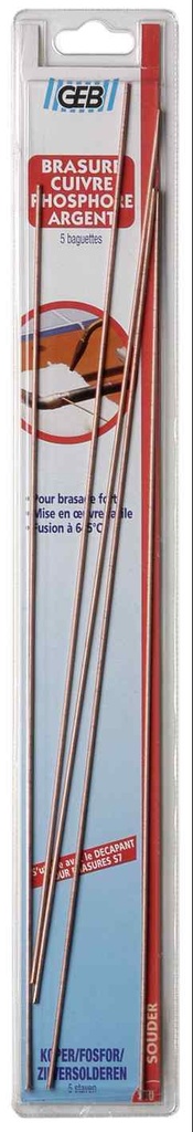 SOUD.BAGUET.CUIVRE/ARGENT X5        G808260