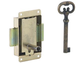 SERRURE DE MEUBLE 50 LAITONNE S/C