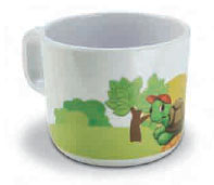 TASSE A ANSE MELAMINE DECORE