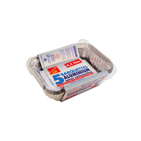 BARQUETTE ALU 0L5 PAR 5 145X121X55MM