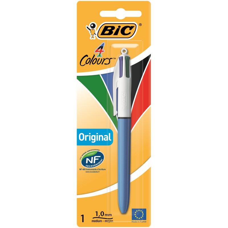 STYLO 4 COULEURS POINTE MOYENNE     BIC