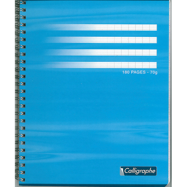CAHIER SPIRAL.17X22   180P SEYES     *