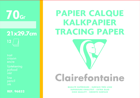 PAPIER CALQUE     70G A4  POCH.12