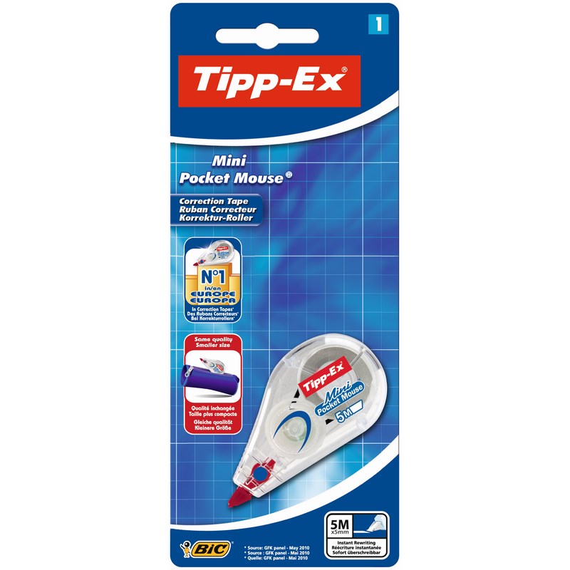 CORRECTEUR TIPPEX MINI POCKET MOUSE BIC