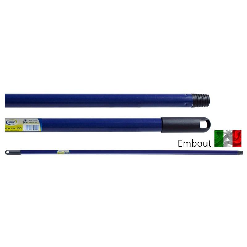 MANCHE BALAI METAL embout italien