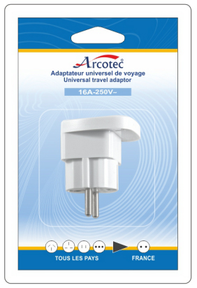 ADAPTATEUR MALE FRANCE/FEM INTERNATIONAL BB  AEU005 ARCO