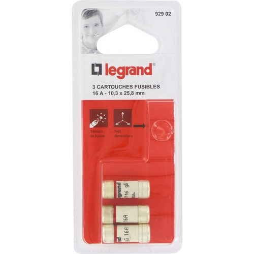 FUSIBLE 10,3X25,8 16A PAR 3    BB LEG092902