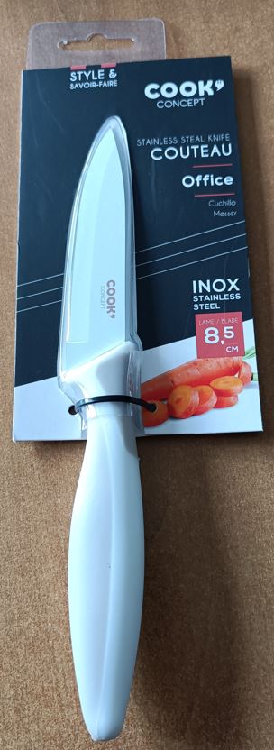 COUTEAU OFFICE INOX 8,5 CM