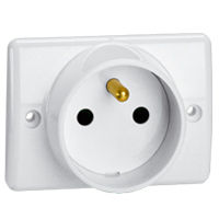 PRISE ENCASTRER P/PLINTHE 2P+T 16A LEG050860