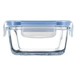 BOITE CARREE VERRE 122 CL+COUVERCLE PLAST PURE BOX H7674