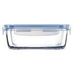BOITE RECT VERRE 122 CL+COUVERCLE PLAST PURE BOX H7677