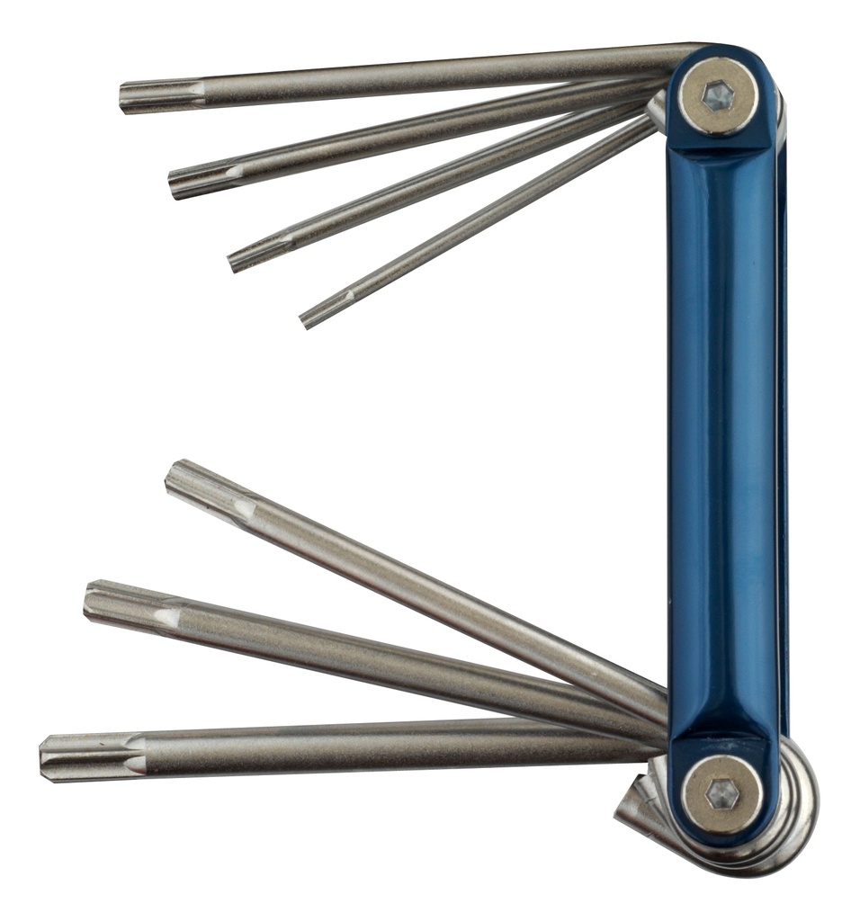 JEU DE 8 CLES COUDEES TORX SUR MONTURE