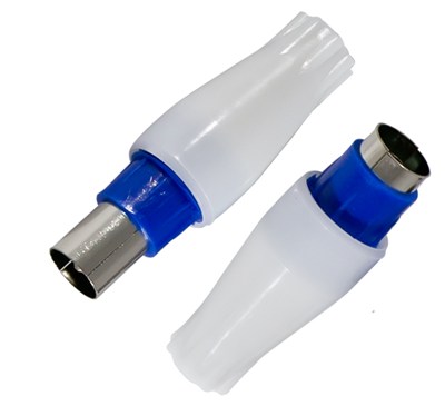 FICHE TV MALE + FEMELLE 9,5 MM BLISTER DBTVFM