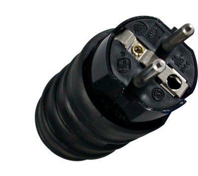 FICHE MALE ETANCHE IP 44 NOIR SACHET ARCO