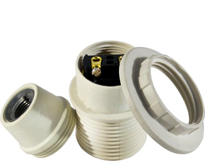 DOUILLE A VIS E14 + BAGUE BLANCHE BLISTER ARCO