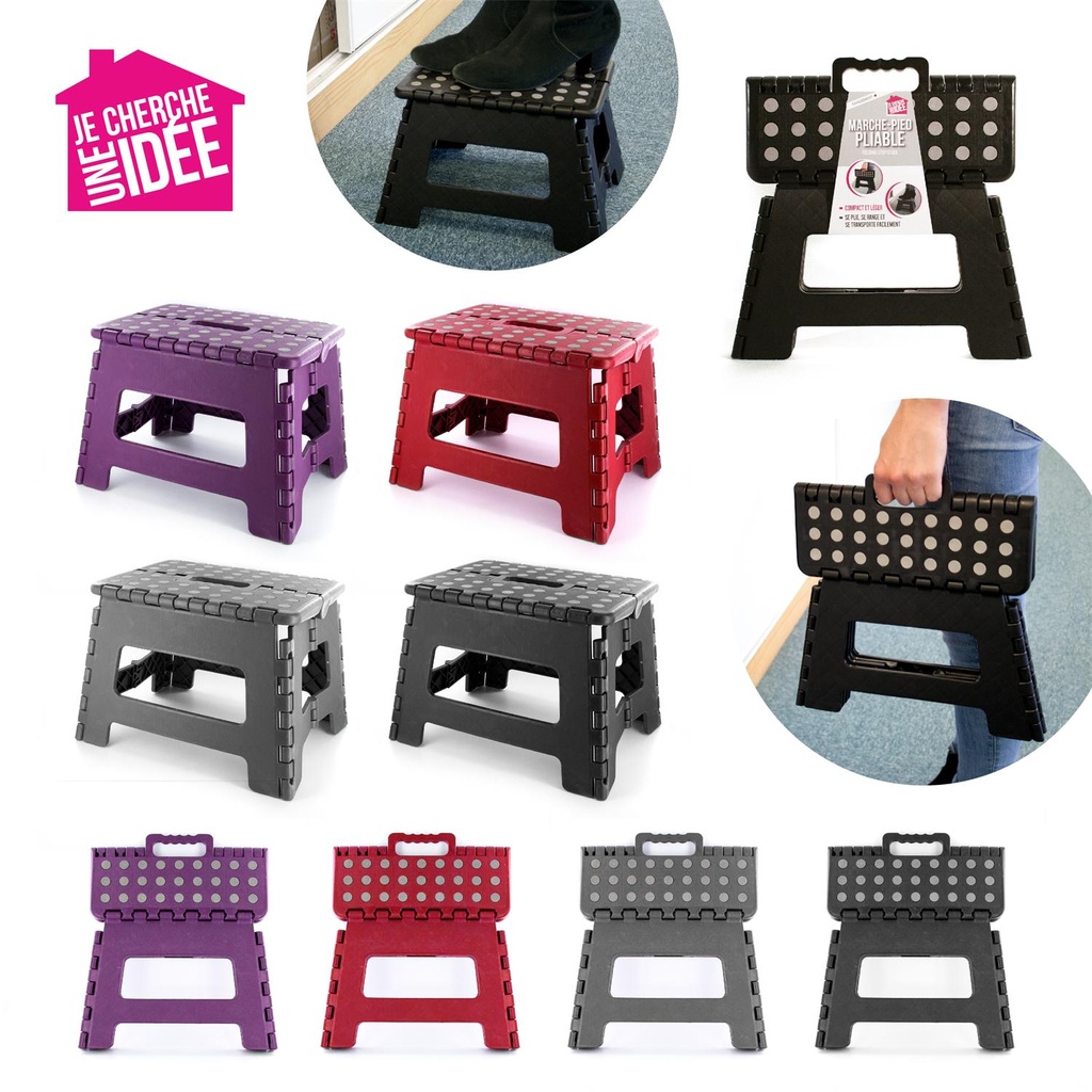 MARCHEPIED PLAST. PLI. 22CM ASST