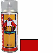 SPRAY HITCOLOR BRILLANT ROUGE FEU 400 ML 320025