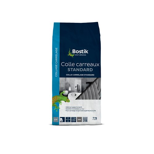 BOSTIK COLLE CARRELAGE STD GRIS SAC  5KG