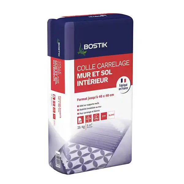 BOSTIK COLLE CARRELAGE STD BLANC SAC 25KG