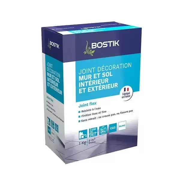 BOSTIK JOINT FIN BLANC 1 A 6MM BOITE 1KG
