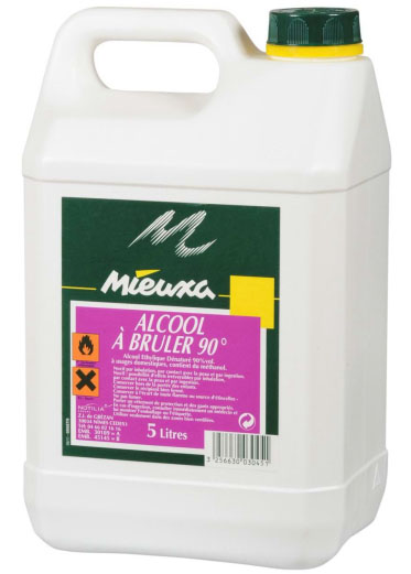 ALCOOL A BRULER 90° 5 L