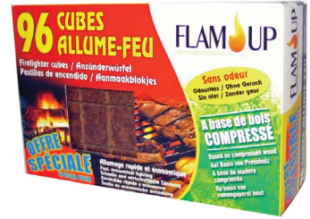 ALLUME FEU BOIS COMPRESSE X 96