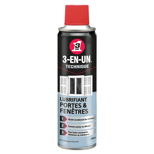 HUILE 3EN1 AEROSOL LUBRIFIANT PORTE 250 ML
