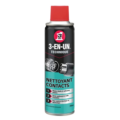 HUILE 3EN1 AEROSOL NETTOYANT CONTACT 250 ML