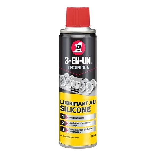 HUILE 3EN1 AEROSOL LUBRIFIANT SILICONE 250 ML