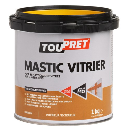 TOUPRET ESS MASTIC VITRIER BLANC 1KG