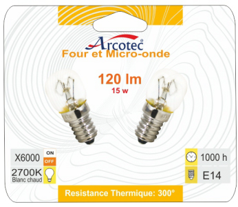 AMP FOUR INCANDESCENTE E14 15W BLIST 2