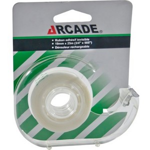 ADHESIF INVISIBLE DEVIDOIR 19MMX25M